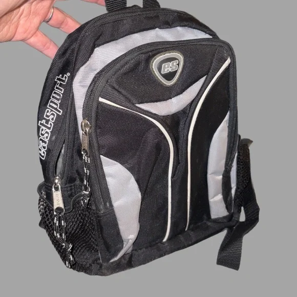 Black and Gray Men's Backpack - Picture 2 of 4